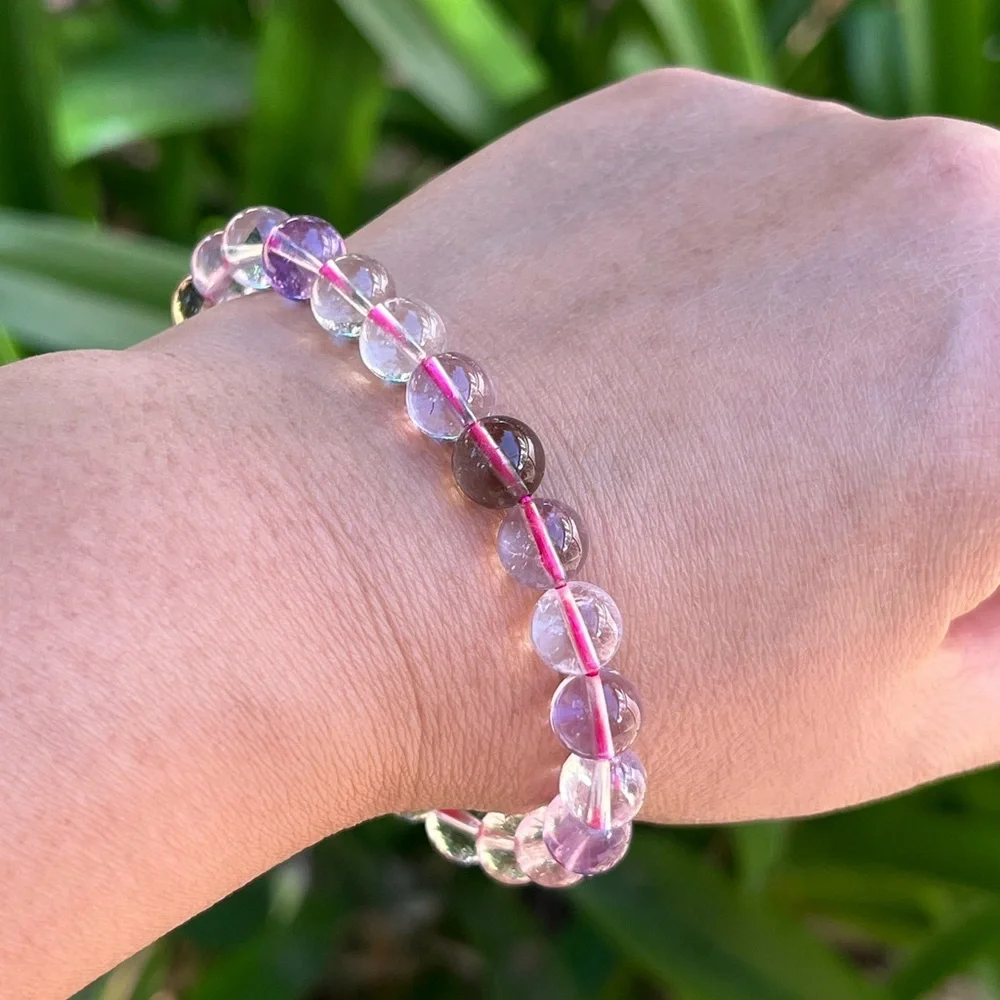 8mm stretchable super seven‎ bracelet
